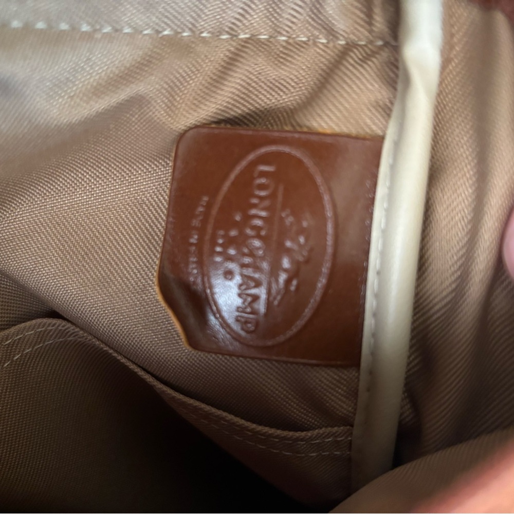 Vintage Longchamp Brown Leather Backpack - Picture 4 of 9